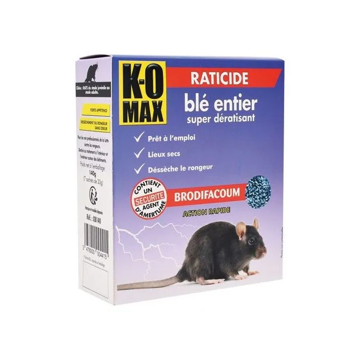 K-OMAX Super Dératisant Blé Entier 140g