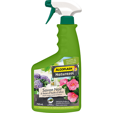 ALGOFLASH NATURASOL : savon noir prêt à l'emploi 750 ml