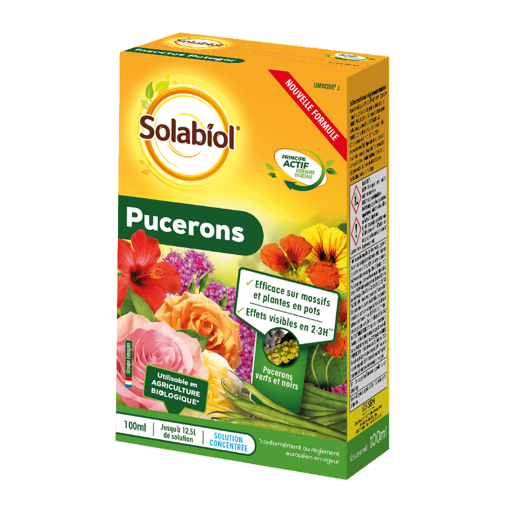 SOLABIOL Anti-Pucerons : huile essentielle d'orange 100 ml